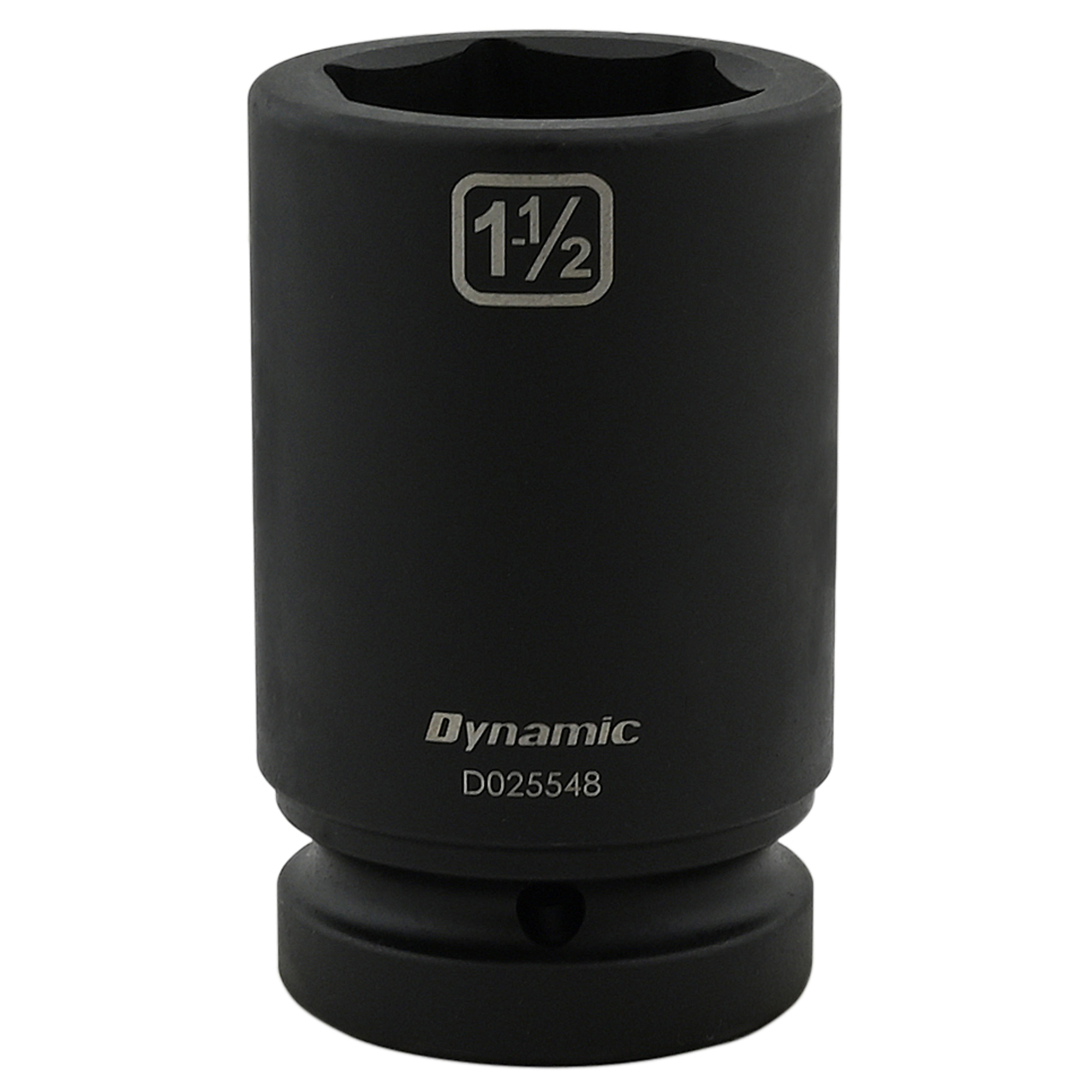 Dynamic Tools 1-1/2'' X 1" Drive, 6 Point Deep Length, Impact Socket